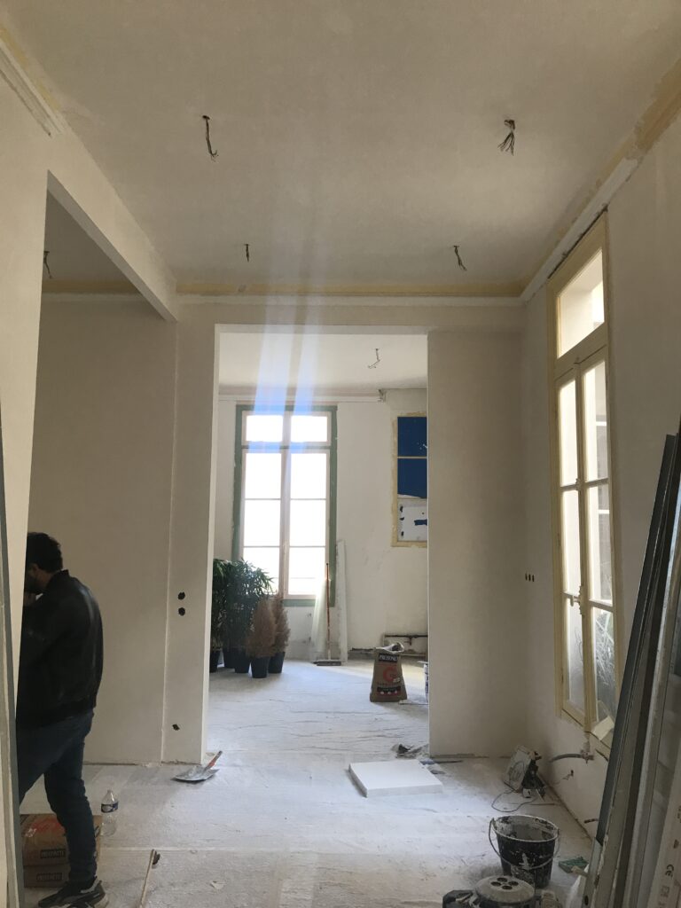 Rénovation d'un appartement parisien avec réation d'une verrière