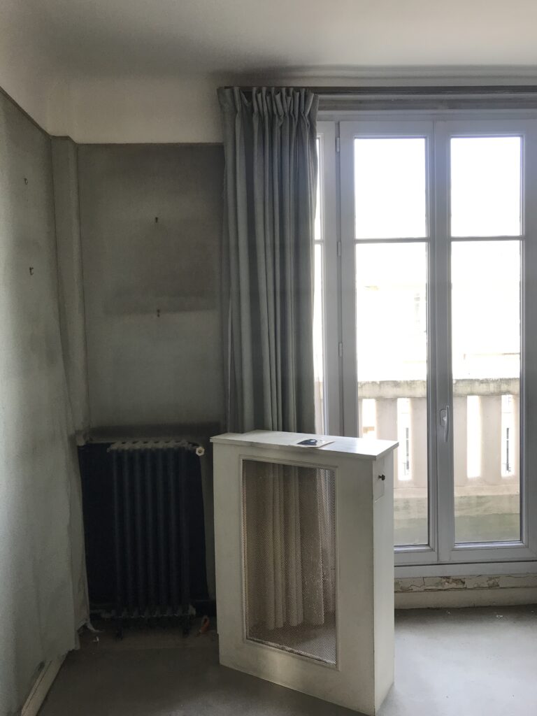 Phase de travaux de la chambre