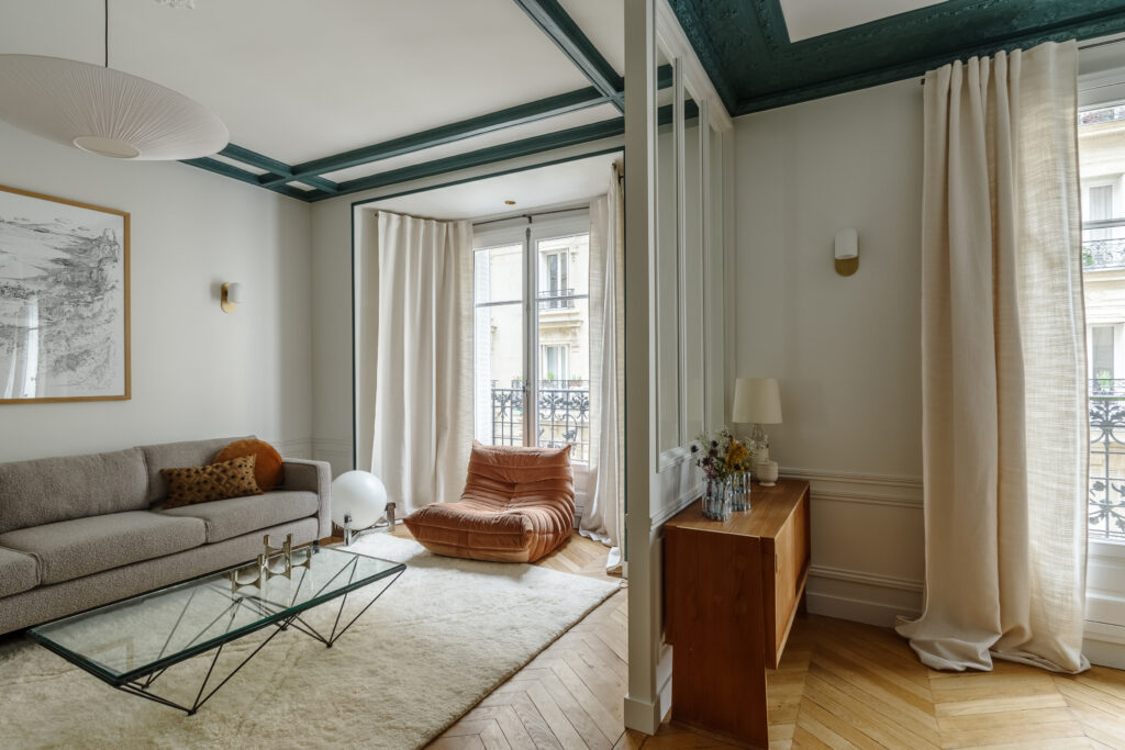 Un salon lumineux re-décoré