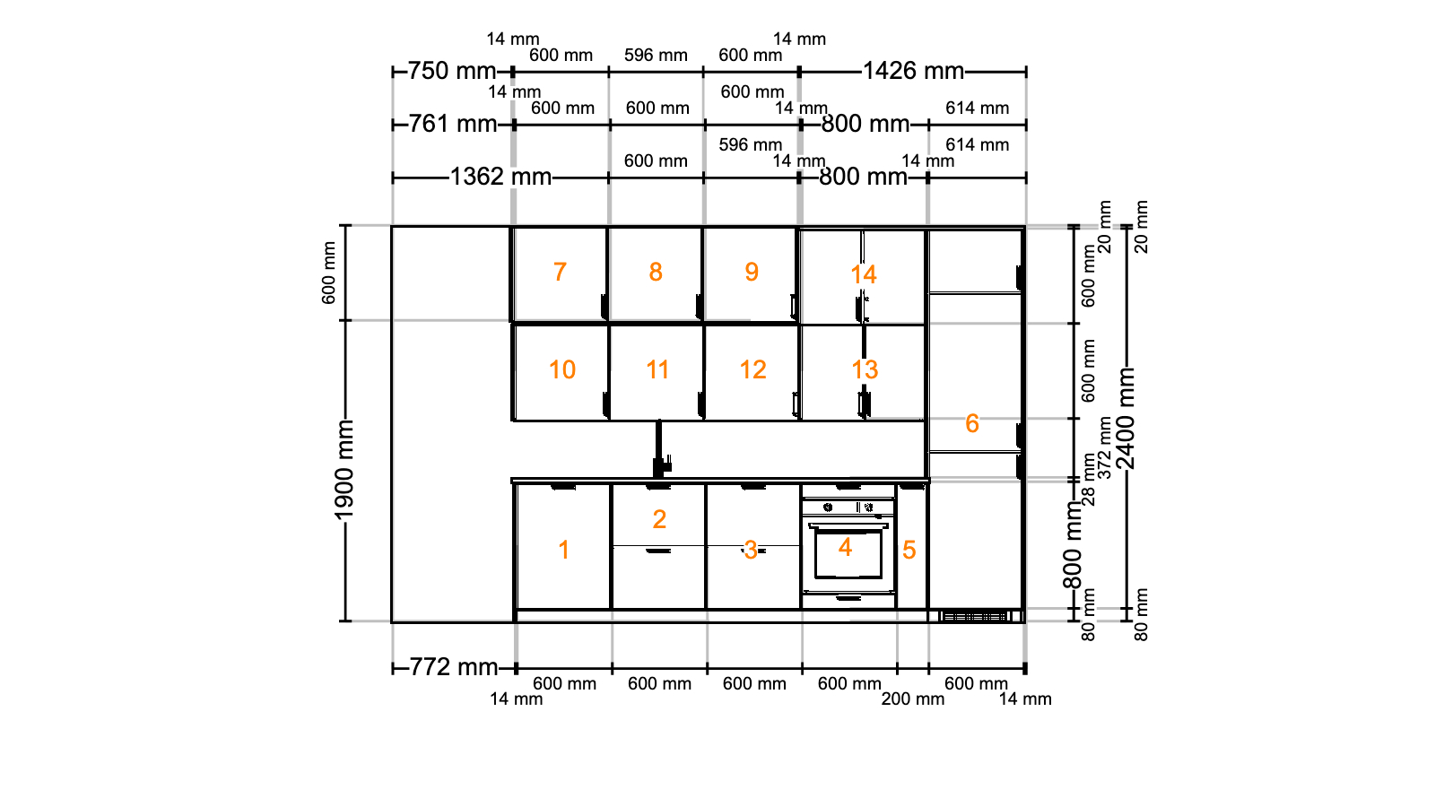 plan de cuisine metod ikea