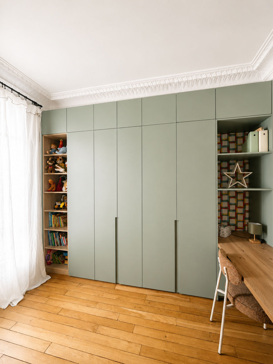Bocklip-Fronten für das Ankleidezimmer
