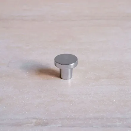 Bouton BILL chromé brillant 