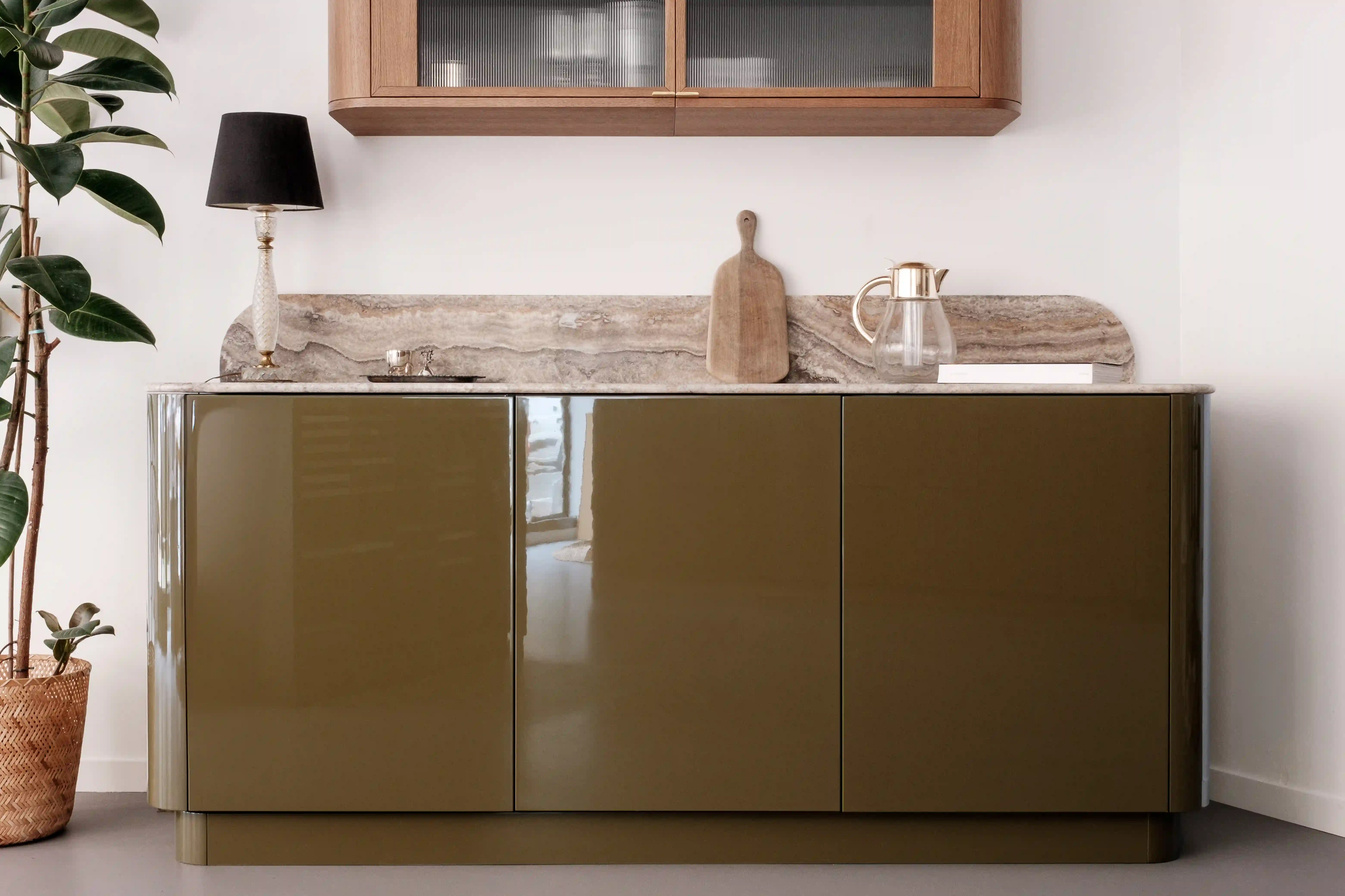 Golden Brown Glossy Lacquer Sample
